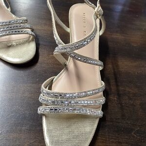 Kelly & Katie Gold Strappy Sandals